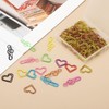 PATIKIL 100pcs Paper Clip, Heart Style Paper Clip Small Cute