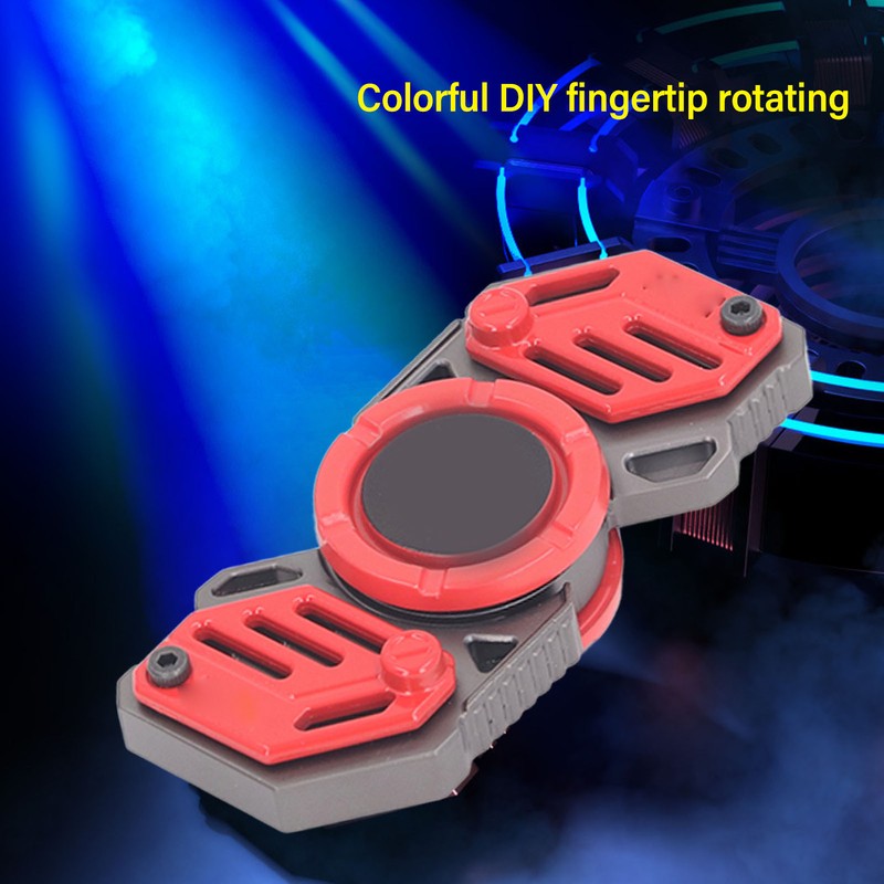 Boys Luminous Fingertip Rotating Toy DIY Dazzling Luminous Hand Rotating