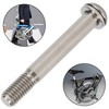 Saddle Clamp Seatpost Titanium Alloy Bolt Screw Gasket for Brompton
