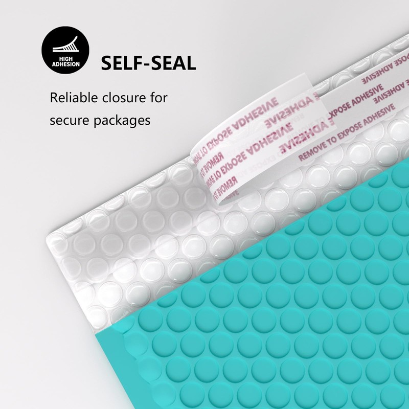 Oceanite Teal 8.5 x 12 Inch Bubble Mailers 40 Pack