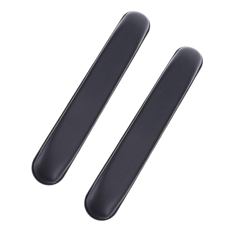 Exceart 2Pcs Padded Armrests Universal Arm Pads Replacement Leather Armrest