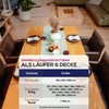 Elegant Tablecloth with Natural Linen Look, Lina Tablecloth and Table