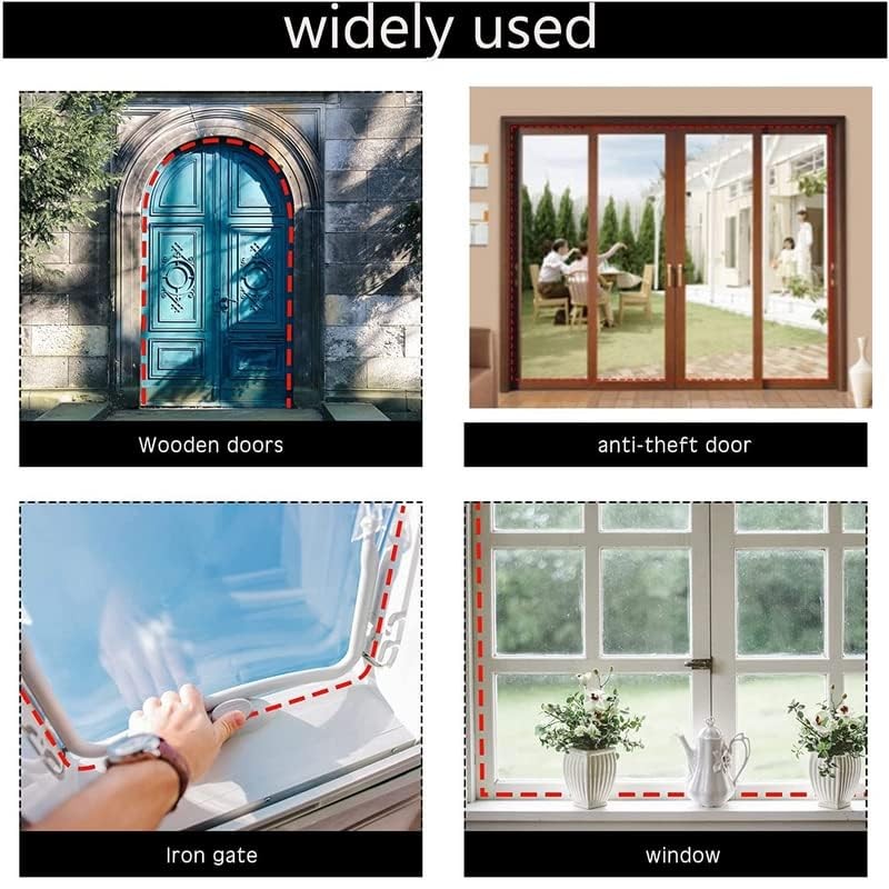 Rubber Weather Stripping Door Seal Strip, Self-Adhesive Door Weather Stripping