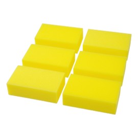 Car Picanet Car Wash Sponge, Set of 6, Developed for Car Wash, Just the Right Hardness and Size to Fit Your Hand, Car Sponge, Scratch-Resistant, Easy to Clean, Coated Car Wheel