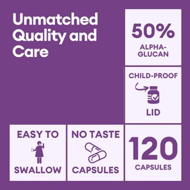 Active Hexose Correlated Compound Supplements – 120 Vegan Caps, 500mg – Organic Shiitake Mushroom Extract Supplement Capsules for Immune Support & Natural Immune Booster – Non-GMO & Gluten-Free