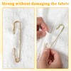 15 Pcs Large Safety Pins Gold Extra Large Safety Pins