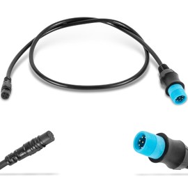 youour 0101271900 Adapter, 8 Pin Transducer to 4 Pin Sounder Compatible with Garmin AIRMAR, ECHOMAP, ECHOMAP Plus, ECHOMAP UHD, ECHOMAP Ultra, Striker Chart Plotters Transducer and Fish Finder