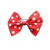 Pack Of 2 Red Polka Dot Satin Ribbon Handmade Hair