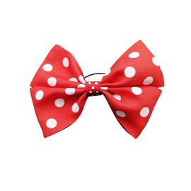 Pack Of 2 Red Polka Dot Satin Ribbon Handmade Hair Bow Accessory