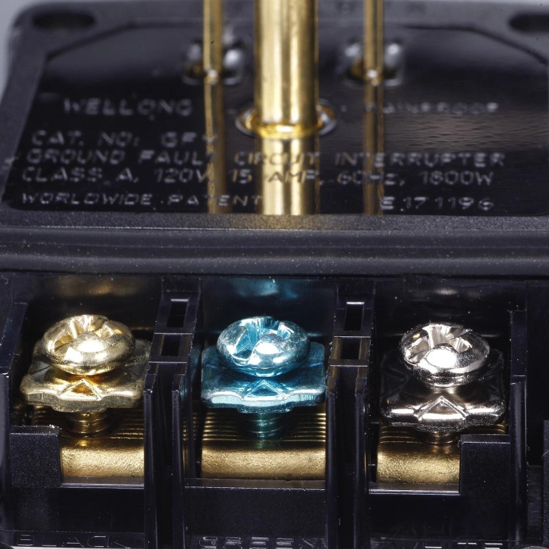 WELLONG Gfci Plug Replacement 15 Amp 3 Prong Gfi Waterproof