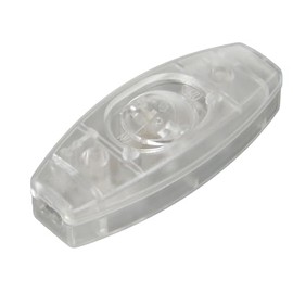 B&P Lamp® Clear Inline Feed Through Rocker Switch for SPT-1 Lamp Cord