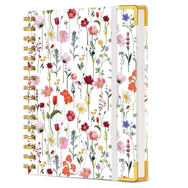 Cute Spiral Notebook Journal for Women, 160 Pages Lined Notebooks