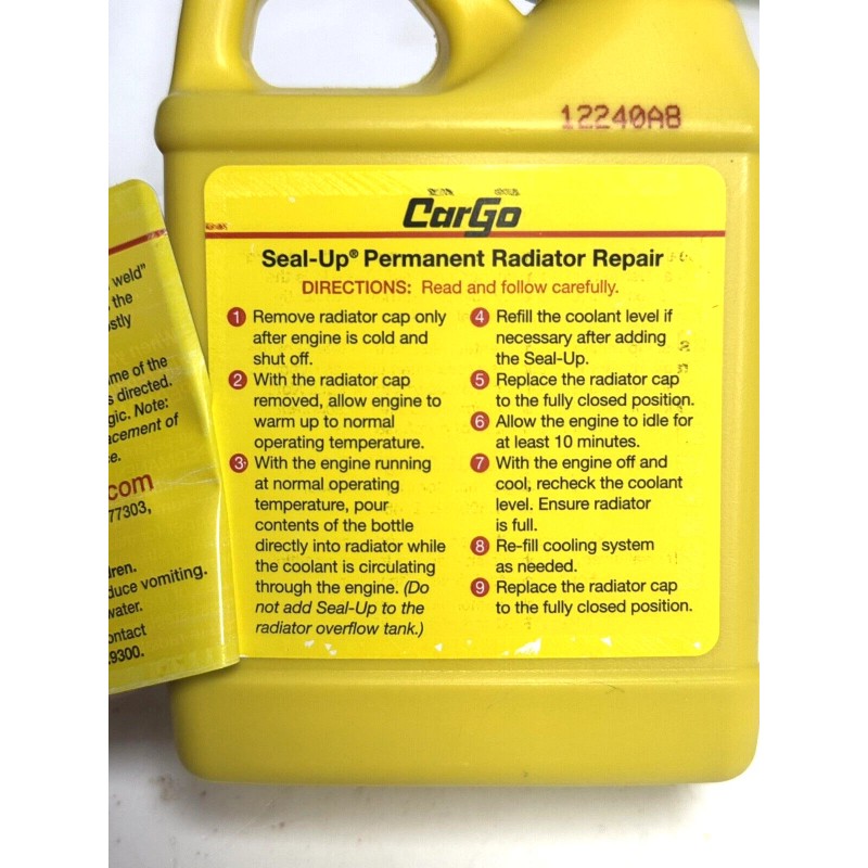 CarGo Seal-Up Permanent Repair Radiator Sealer Stop Leak 4 oz