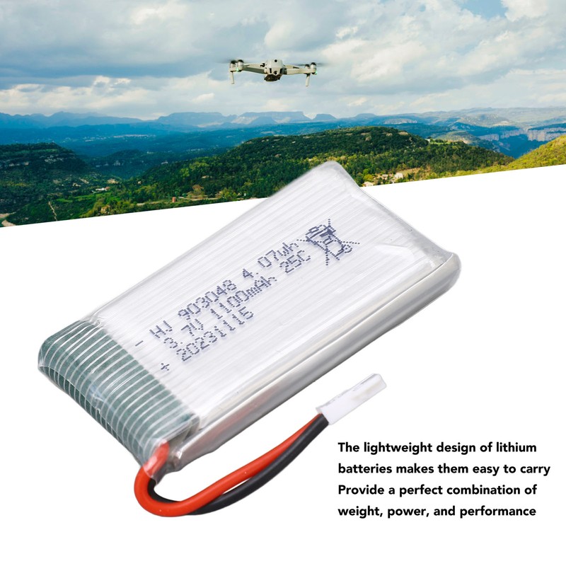 3.7V 1100mAh Lithium Battery Lithium Polymer Battery with XH2.54 Plug