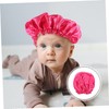 Healeved Boys and Girls Double Layer Satin Sleeping Cap Adjustable