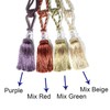 BEL AVENIR 2 Pack Curtain Tiebacks Hand-Woven Crystal Holdbacks Home