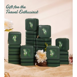 Enthralite Travel Jewelry Box for Gift: Traveling Jewelry Case for Girls Women - Mini Organizer for Necklaces Earrings Green Y