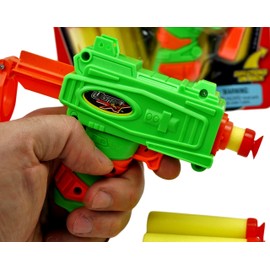 JA-RU Ultra Foam Dart Gun Super Mega Powerful Shotgun Blaster Shot Handgun for Kids and Adults Great Party Favor Set Plus 1 Bouncy Ball (8 Packs). 5483-8p