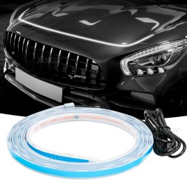 XUKEY 70" Universal White Flexible Car Hood Day Running LED Light Strip Accessories