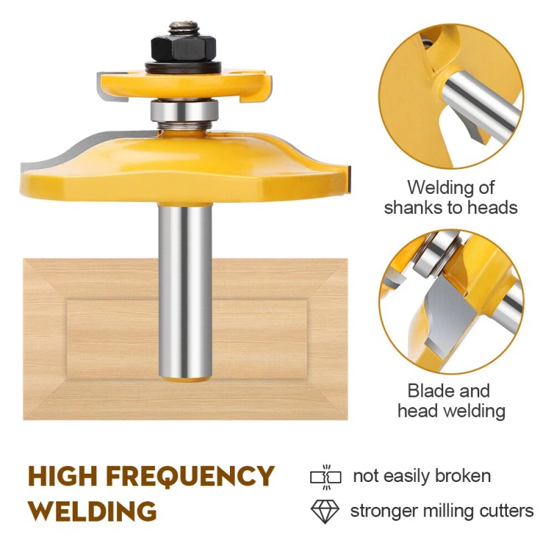 XCAN 1pcs Lock Miter Joint Router Bits 1/2-Inch Shank Wood