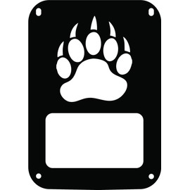 JeepTails Bear Paw Tail lamp Light Covers Compatible with Jeep JK Wrangler Black Set of 2