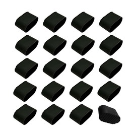 TUKEVA Garden Chairs Protective Caps Chair Leg Caps Plastic Chair Legs Protective Caps Chair Leg Caps Noise Reduction for Hardwood Floors Laminate Floor for Garden Chairs Folding Chair 40 x 20 cm