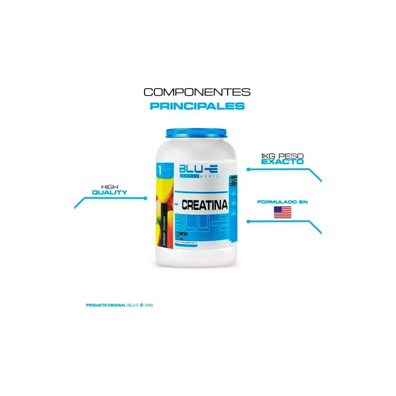 Blu-e Creatina Monohidratada 1kg Varios Sabores