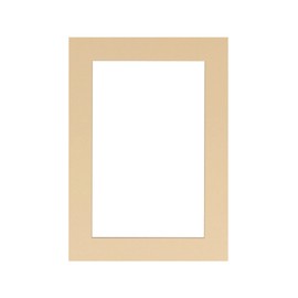 20x24 Mat Bevel Cut for 17x21 Photos - Acid Free Beige Precut Matboard - For Pictures, Photos, Framing - 4-ply Thickness