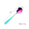 SBOMHS Soup Spoons Set of 8 Round Spoons Bouillon Spoons