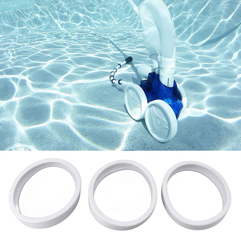 3PCS Pool Cleaner All Purpose Tire Rubber Pool Cleaner Wheel