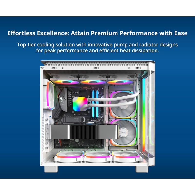 MONTECH HyperFlow ARGB 360 - AIO CPU Liquid Cooler, Intel&AMD