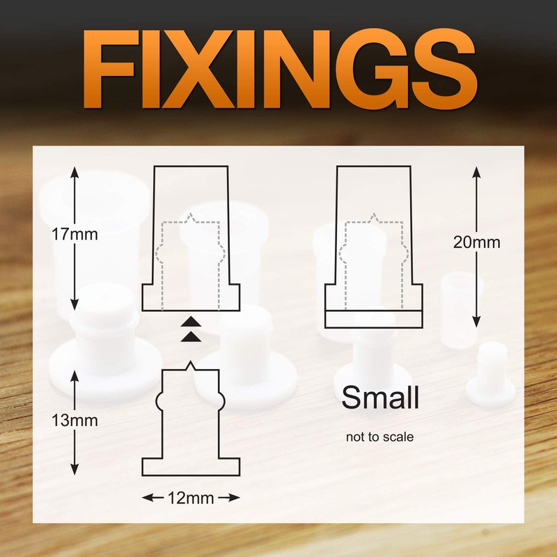 Small Nylon Plastic Sign locators - Stand-Off Fixings (Pack of
