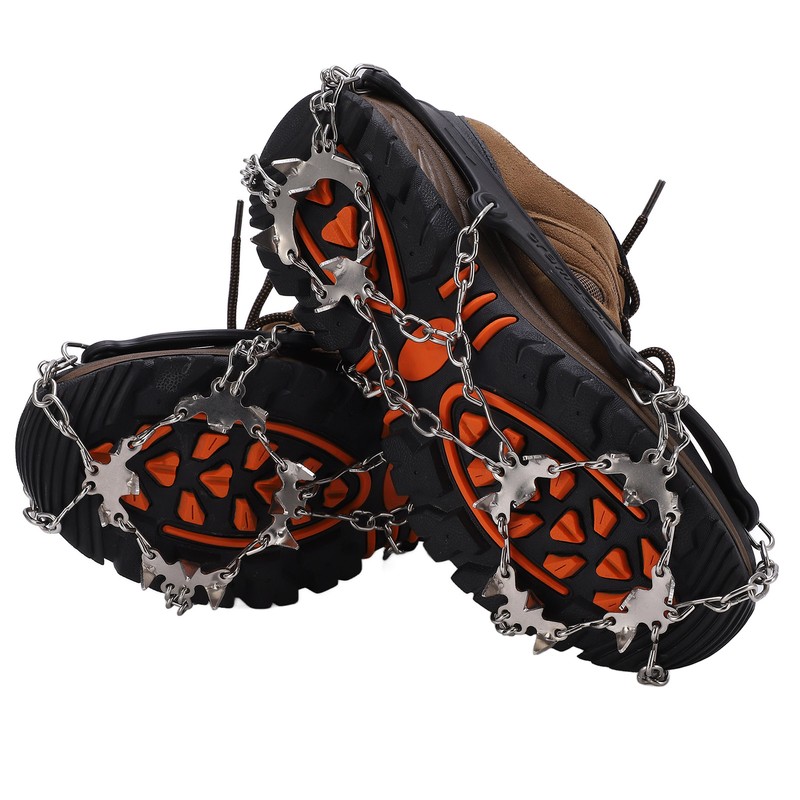 Ice Traction Cleats Shoe Crampons Snow Grips with 19 Spikes
