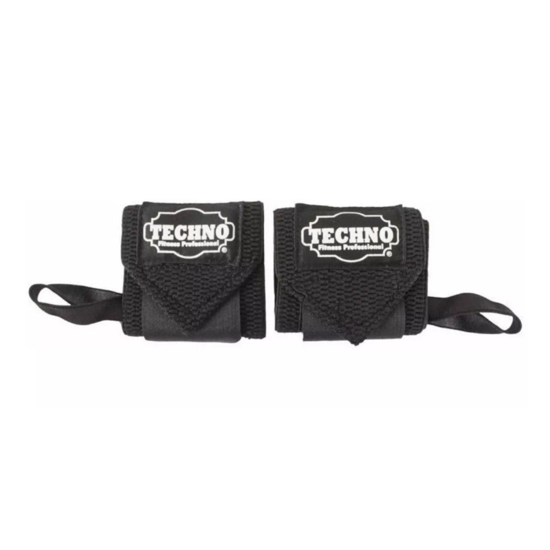 Techno Vendas De Rodillas + Straps Para Pesas + Vendas