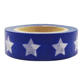 Wrapables Colorful Patterns Japanese Washi Masking Tape, Lone Star