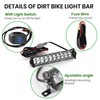 Dirt Bike Light Bar Universal for Most 7/8" Handlebar Motorcycle,