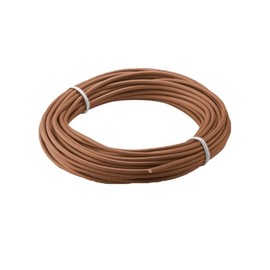 KafTon PVC Sleeving Electrical Wire Cable Earth Green and Yellow Blue Brown Black (4mm, Brown)