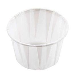 We Can Source It Ltd - Compostable Paper Souffle Cup Portion Pots, Paper Ramekin Sauce Pots 1oz, 500 Pieces