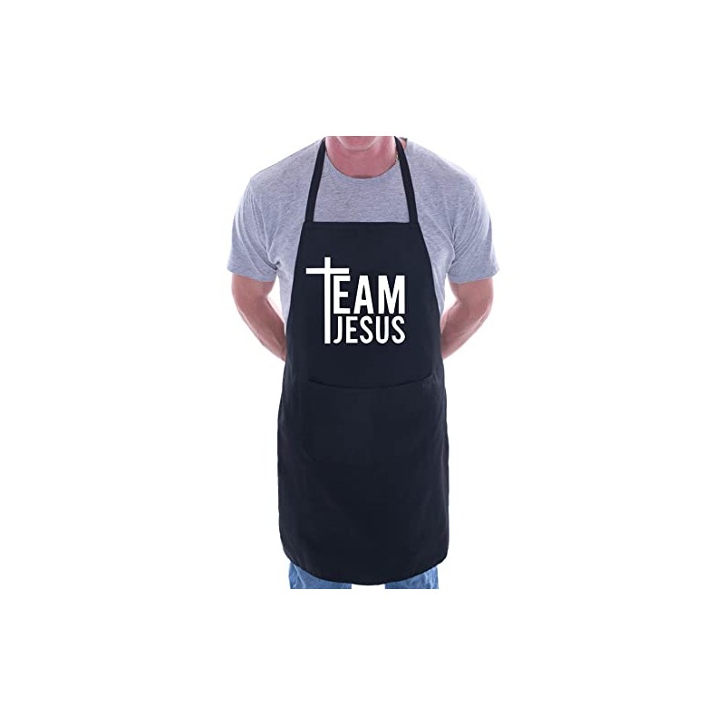 Print4U Team Jesus Baking Apron Church Christian Birthday Gift Cooking
