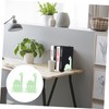 STOBOK Dinosaur Metal Bookends - Children's Bookshelf Table Top Shelf