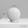 Beam Lighting 6-inch White Acrylic Replacement Globe - Cover for