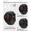 Miimall Rugged Case Compatible for Garmin Fenix 8 43mm Cover,Shockproof