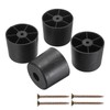OwnMy 4PCS 2 Inch Plastic Furniture Legs Screw-in Plastic Sofa