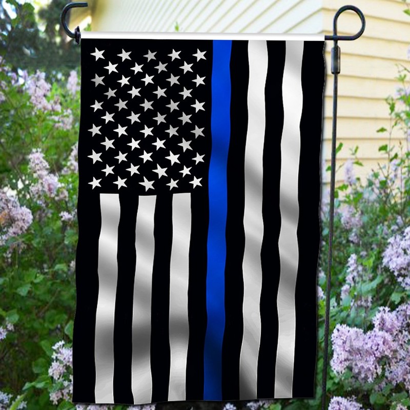 Anley [Double Sided Premium Garden Flag, Thin Blue Line USA