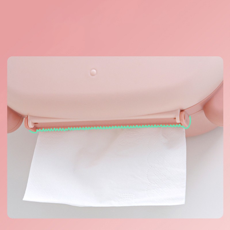 Wall Mounted Tissue Box Cartoon Large Space Cute Lovely Tissue