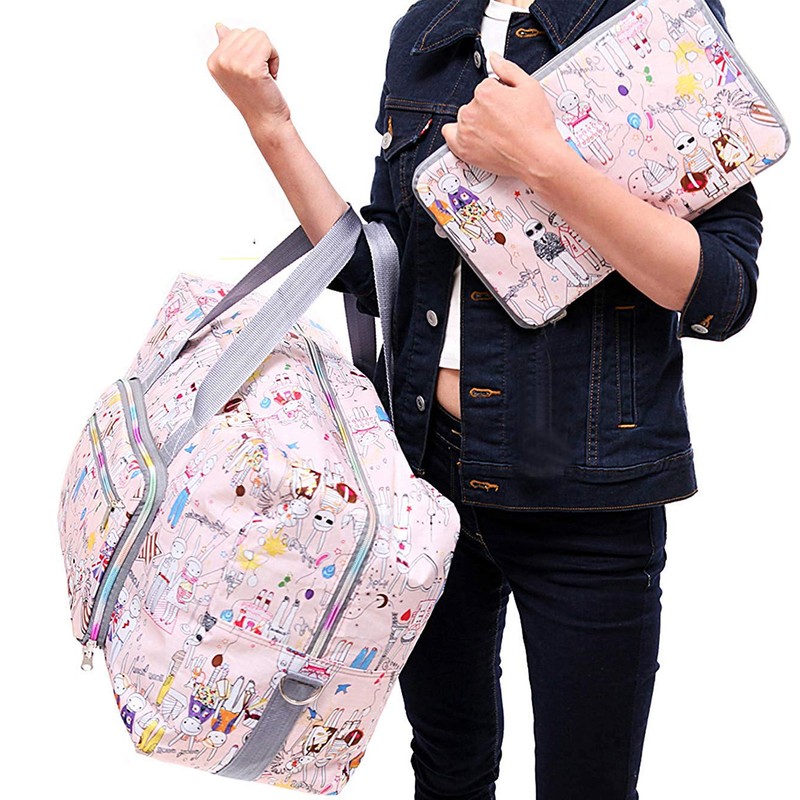 Arxus Large Foldable Duffel Tote Carry on Weekend Overnight Travel