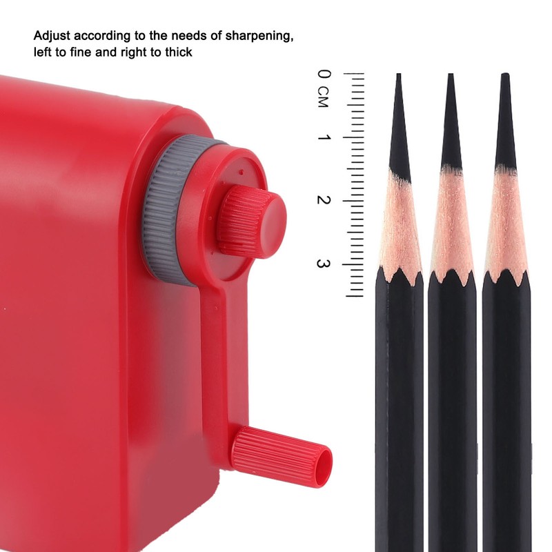 Pencil Sharpener Professional Red Exchangeable Tool Holder Regulable Thickness Automatic