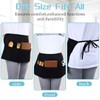 Black Waist Aprons 3 Pockets Waiter Waitress Server Short Aprons