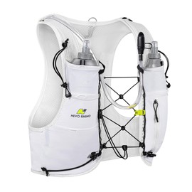 N NEVO RHINO Running Hydration Vest with 1.5L Water Bladder & Dual 500ml Soft Flask for Men Women,Adjustable Lightweight 5L Water Backpack for Hiking Trail Running Marathon Cycling