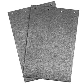 generic 170 x 110mm Carbon Plate Base Pad Cloth Backing for 9403 Belt Sander Replacement Part(2pcs), Black